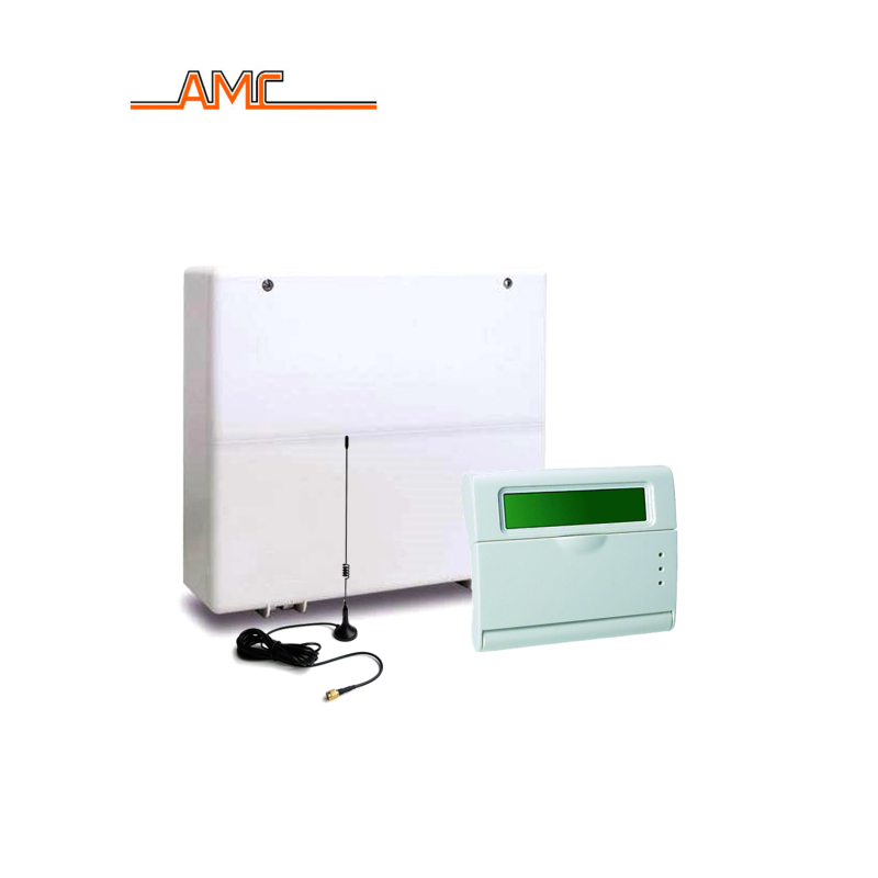 Kit Alarme Antifurt AMC 534 - Centrale X824 + Télécommande LCD Bleue + Module GPRS + 2 Détecteurs - Neuf